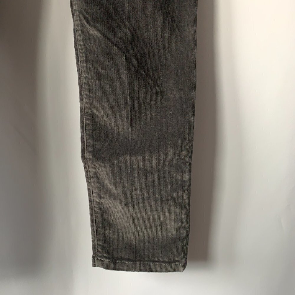 Banana Republic Women's Charcoal Zip Pocket Skinny Ankle Carduroy Pants Size 30 - Picture 5 of 13